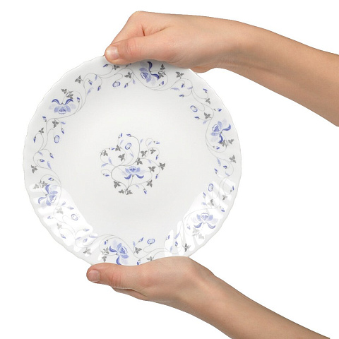 Тарелка десертная, стеклокерамика, 19 см, круглая, Эдем, Daniks, LHP 75/1059