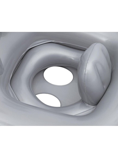 Игрушка для плавания 96.5х84 см, Bestway, Лодочка Слоненок, со встроенным динамиком, серая, 34152