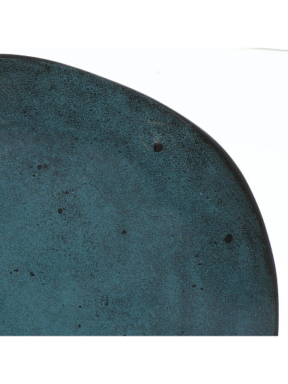 Тарелка десертная, керамика, 20 см, круглая, Stone Turquoise, Domenik, TDP571/DMD052