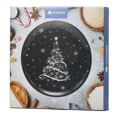 Тарелка обеденная, доломит, 21 см, круглая, Сказочный праздник, Daniks