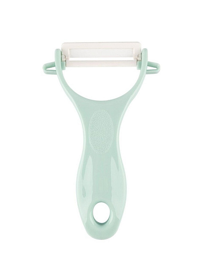 Овощечистка керамика, 13.8 см, рукоятка пластик, Mallony, Mentolo, 103620