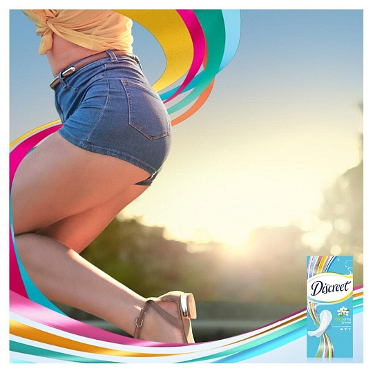 Прокладки женские Discreet, Deo Spring Breeze Trio, ежедневные, 60 шт