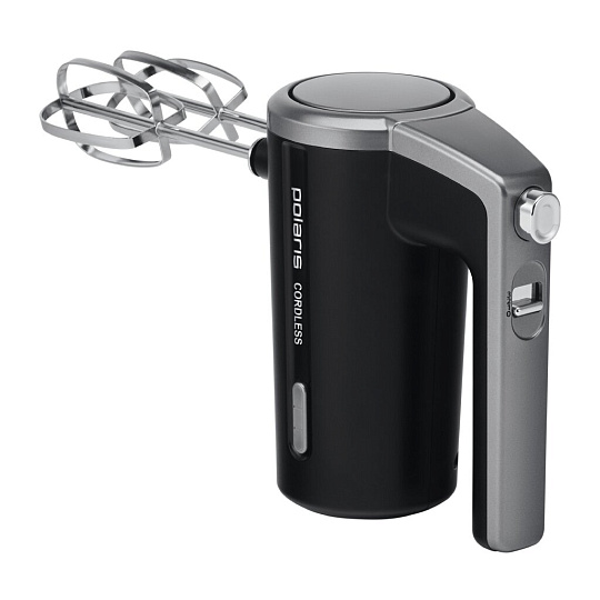 Миксер ручной, Polaris, PHM 2024 CordLess, 200 Вт, 3 скорости, черный