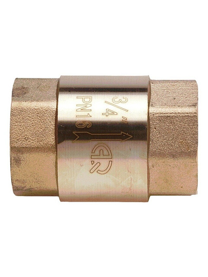 Клапан обратный 3/4", г-г, шток пластик, AquaLink