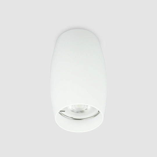 Светильник накладной General Lighting Systems, Бочонок, 50 Вт, GU10, на 1 лампочку, IP20, d6.5х11 см, Спот, белый, 661848