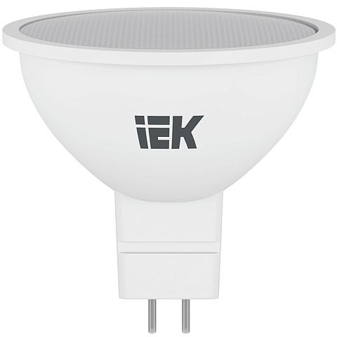 Лампа светодиодная GU5.3, 7 Вт, 60 Вт, 230 В, софит, 4000 К, свет нейтральный белый, IEK, MR16, LED
