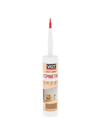 Герметик силиконизированный, универсальный, VGT, 400 г, береза