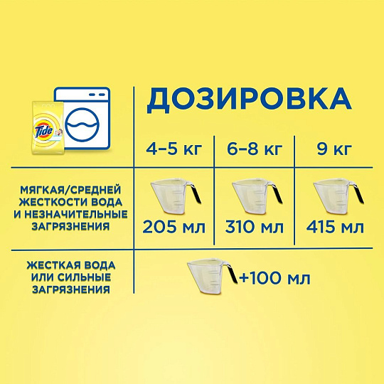 Стиральный порошок Tide, 2.4 кг, автомат, для цветного белья, Детский Колор