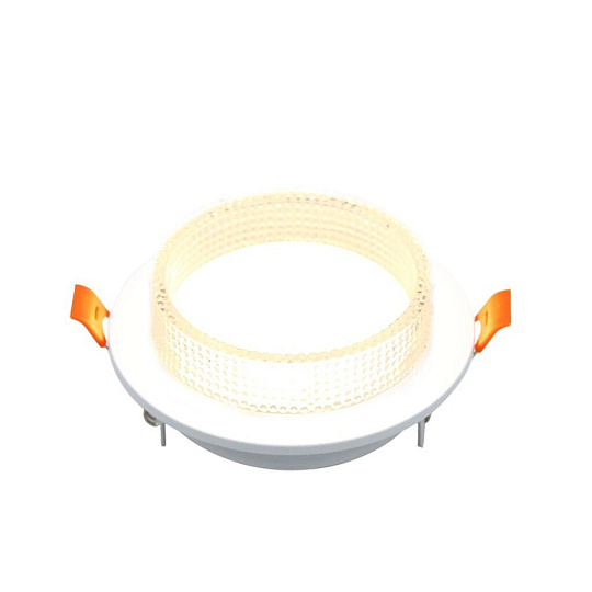 Светильник встраиваемый Асцендио, GX53, круглый, белый, General Lighting Systems, GCL-GX53-H38