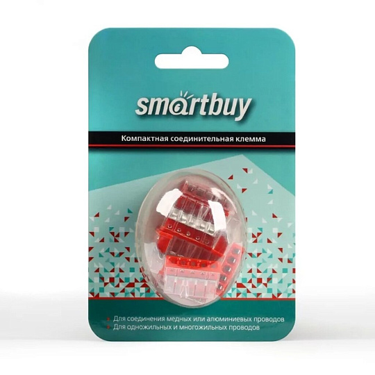 Клемма монтажная, 5 отверстий, 12 шт, Smartbuy, SBE-pwco-5-rp