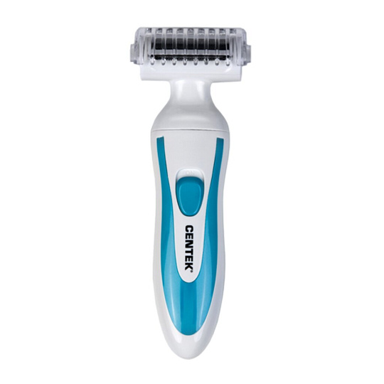 Электробритва женская, аккумуляторная, Centek, сеточная, сухое бритье, 3 Вт, 1, бело-бирюзовая, CT-2192