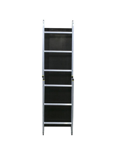 Подмости 1 секция, 6 ступеней, алюминий, 4.1 м, 150 кг, Alumet, SM 363
