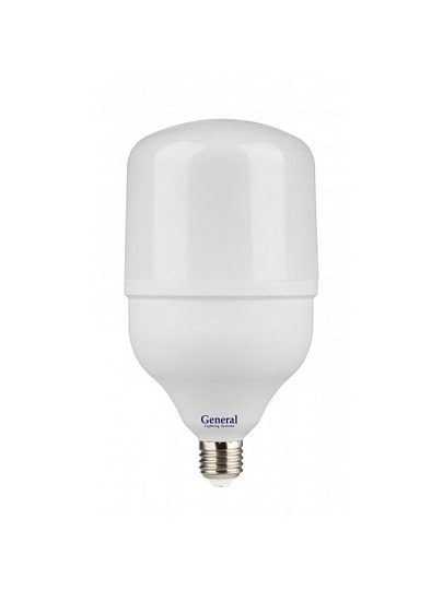 Лампа светодиодная E27, 50 Вт, 230 В, 6500 К, холодный белый свет, General Lighting Systems, GLDEN-HPL, высокомощный, 660003