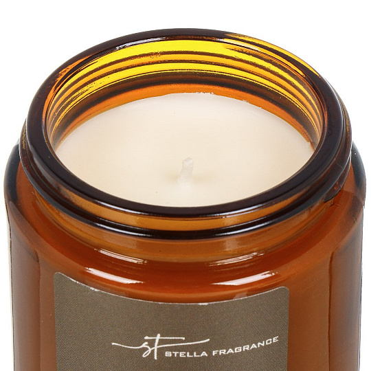 Свеча декоративная ароматическая, 7.5х5.5 см, в стакане, Stella Fragrance, St Lavender Basil, 90 гр, SF0423