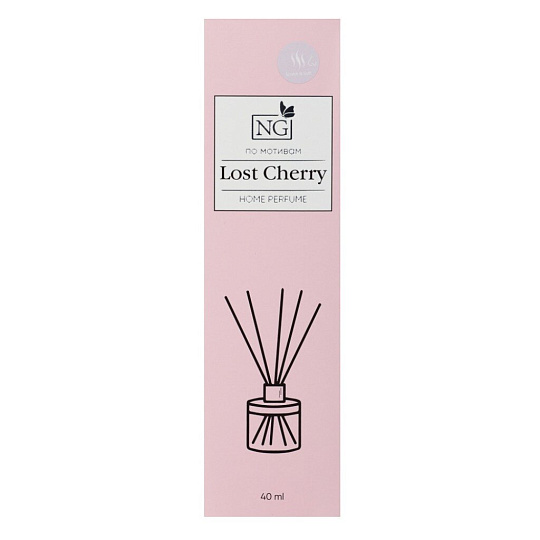 Аромадиффузор 40мл,с палочками,New Galaxy, Home Perfume, Lost Cherry,778-018