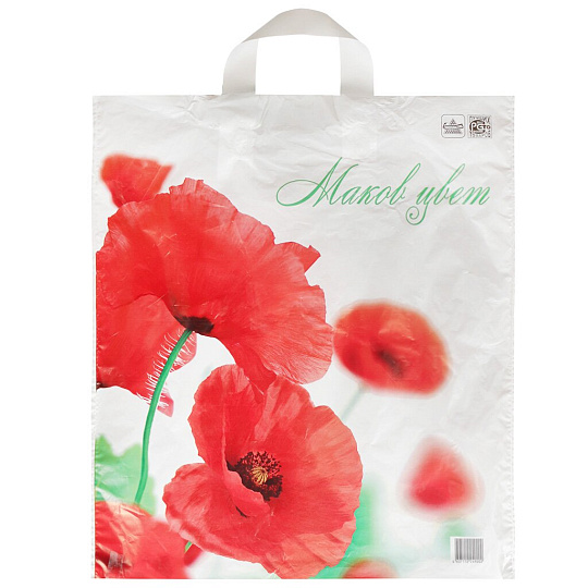 Пакет 42х38 см, 37 мкм, ПЭТ ПНД, в ассортименте, Тико, Маков цвет, Незабудки, Букет цветов