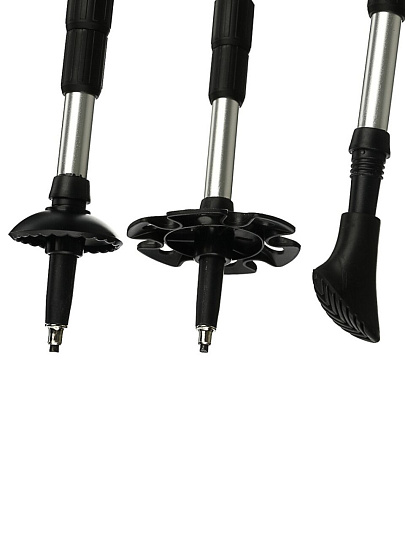 Палки для скандинавской ходьбы, 65-135 см, 2 шт, алюминий, телескопические, SilaPro, 190-010