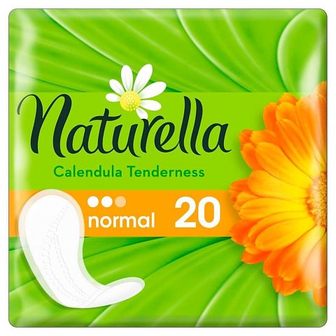 Прокладки женские Naturella, Calendula Tenderness Normal Single, ежедневные, 20 шт