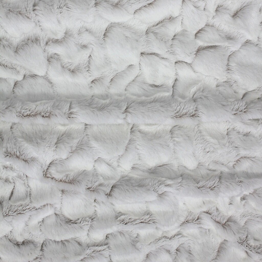 Плед евро, 220х240 см, искусственный мех, 100% полиэстер, Buenas Noches, 2224 Камешки, молочный, 3365