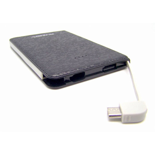 Аккумулятор внешний Auzer, 2 А, 6000 мА·ч, 2 USB, турбозарядка, черный, AP 6000 B