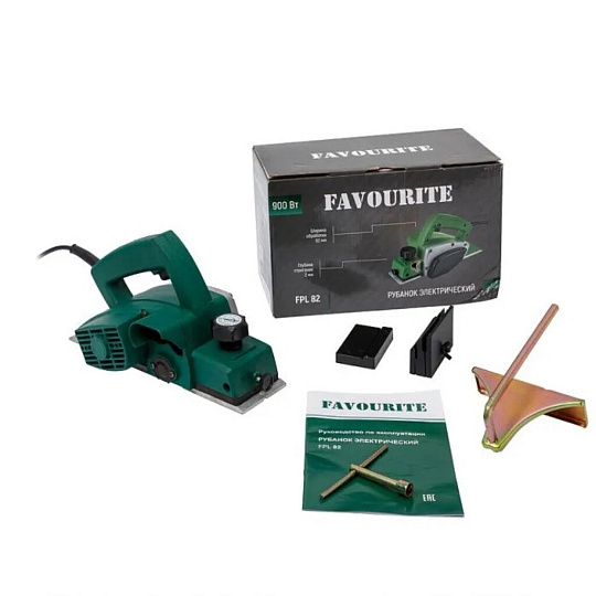 Электрорубанок Favourite, FPL 82, 900 Вт, 16800 об/мин, 82 мм, 2 мм