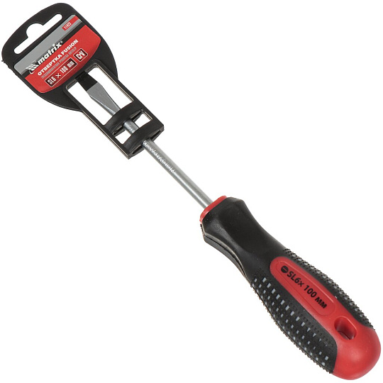 Отвертка плоская Matrix Fusion, CrV 11423, 6х100 мм