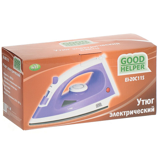 Утюг Good Helper EI-20С11S с подошвой из нержавеющей стали фиолетовый, 2 кВт
