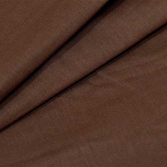 Постельное белье евро, простыня 215х240 см, 2 наволочки 70х70 см, пододеяльник 200х215 см, Бояртекс, поплин, шоколад, коллекция Luxor