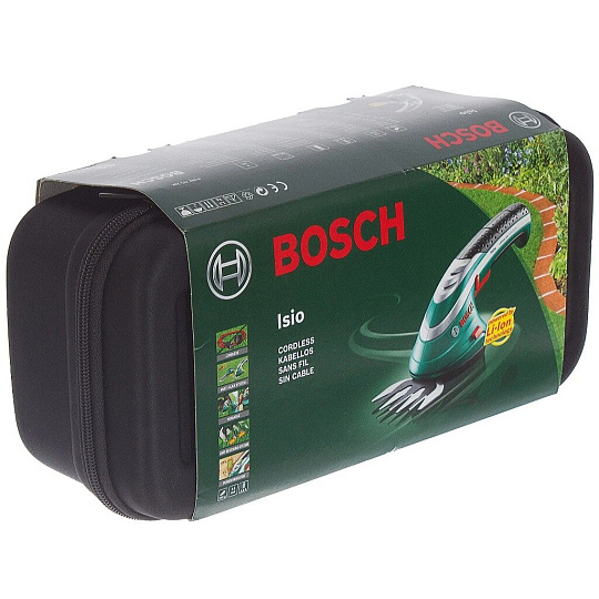 Ножницы-кусторезы Bosch, ISIO, аккумуляторные, 3.6 В, 3.6 Вт, газонные, вес 1 кг, 600 833 102