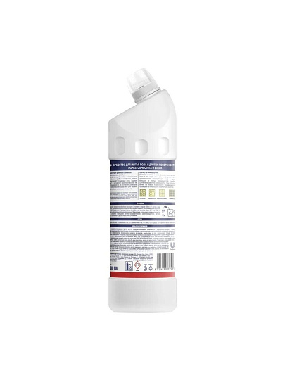 Средство для мытья полов Domestos, Чистота и блеск, Лимон и мята, 1 л