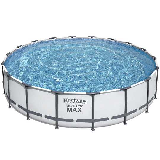 Бассейн каркасный Bestway, 549х122 см, Steel Pro Max, 56462, фильтр-насос, лестница, тент, 23062 л