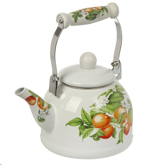 Чайник сталь, эмалированное покрытие, 2 л, Daniks, Mandarin, индукция