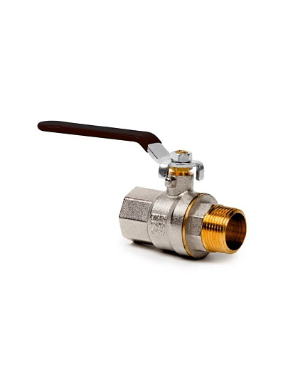 Кран для воды, 3/4", г-ш, ручка, PN40, РосТурПласт