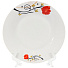 Тарелка десертная, керамика, 19 см, круглая, Красный Тюльпан, Daniks - фото 2