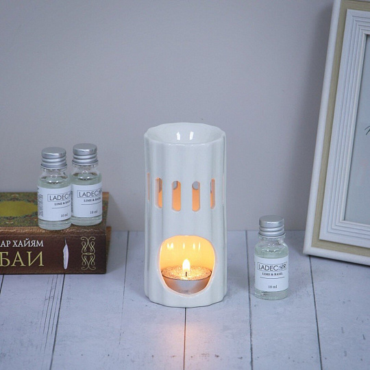 Ароманабор Ladecor, 10 мл, Lavender&vanilla/Lime&basil/Dry wood, ароманабор, лампа и масло, 3 шт, в ассортименте, 471-014