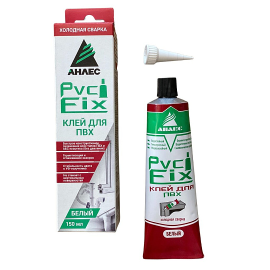 Клей Анлес, белый, водостойкий, однокомпонентный, 40 мл, 00-00000268, PVC FIX