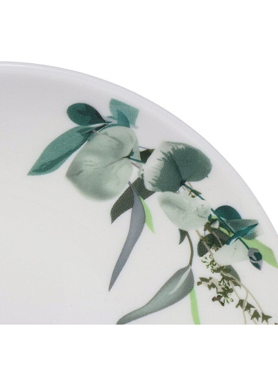 Тарелка десертная, стеклокерамика, 19 см, круглая, Эвкалипт, Daniks, LQP75/K2301