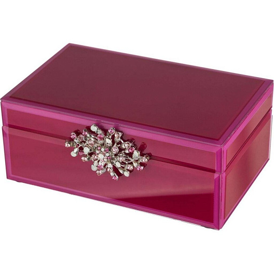 Шкатулка декоративная 21х13х8.5 см, зеркальная, 06-143