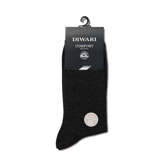 Носки для мужчин, кашемир, Diwari, Comfort, черные, р. 25, 15С-66СП