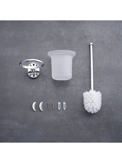 Ерш для туалета РМС, подвесной, нержавеющая сталь, стекло, A7020