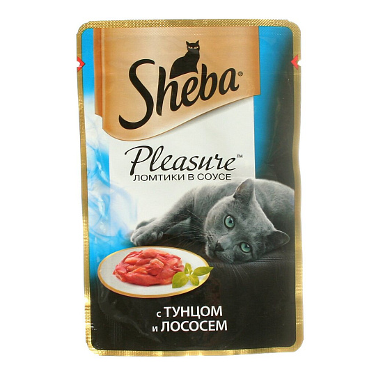 Корм д/жив.ШЕБА 85г тунец/лосось (6979)