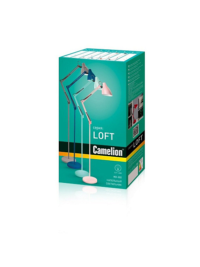 Светильник напольный Е27, 40 Вт, мятный, Camelion, KD-332 C16
