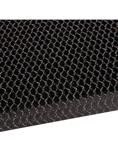 Коврик грязезащитный, 40х60х0.7 см, прямоугольный, серо-черный, Mesh mat Комфорт, ComeForte, MM-02
