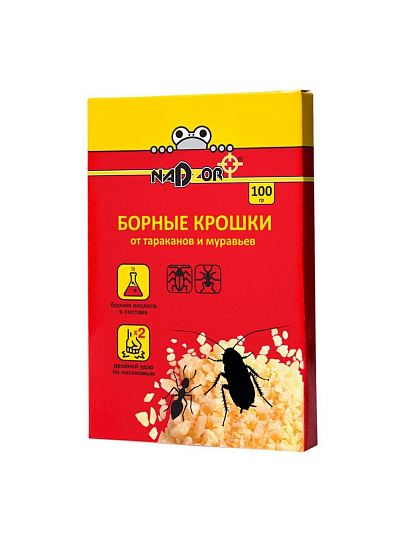 Инсектицид Борные крошки, от тараканов, муравьев, 100 г, Nadzor