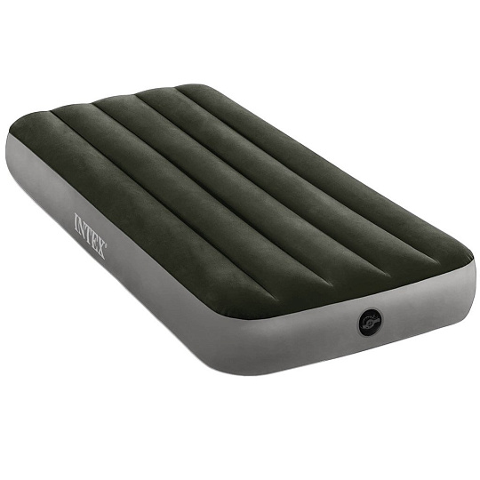 Матрас надувной Intex, 191х99х25 см, 64107, без насоса, флокированный, 136 кг