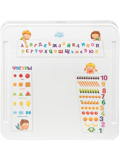 Столик детский пластик, 50х50 см, салатовый, Little Angel, Обучайка, LA4502ОБСЛ