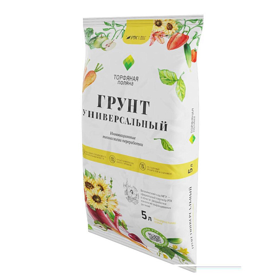 Грунт Торфяная поляна, универсальный, 5 л, РТК