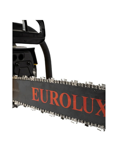 Пила цепная бензиновая, Eurolux, 3.8 л.с., 2800 Вт, длина шины 50.5 см, шаг цепи 0.325 дюйм, 76 звеньев, GS-5220