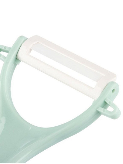 Овощечистка керамика, 13.8 см, рукоятка пластик, Mallony, Mentolo, 103620