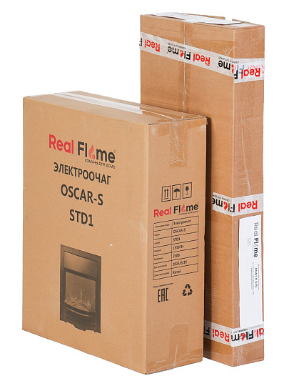 Электрокамин RealFlame, Loft, дуб апрельский шоколад, уни неро, Oscar-S, эксклюзив